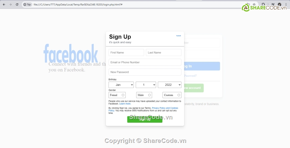 theme fb,theme login,theme register,theme giống fb